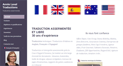 Desktop Screenshot of annie-laval-traductions.com