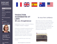 Tablet Screenshot of annie-laval-traductions.com